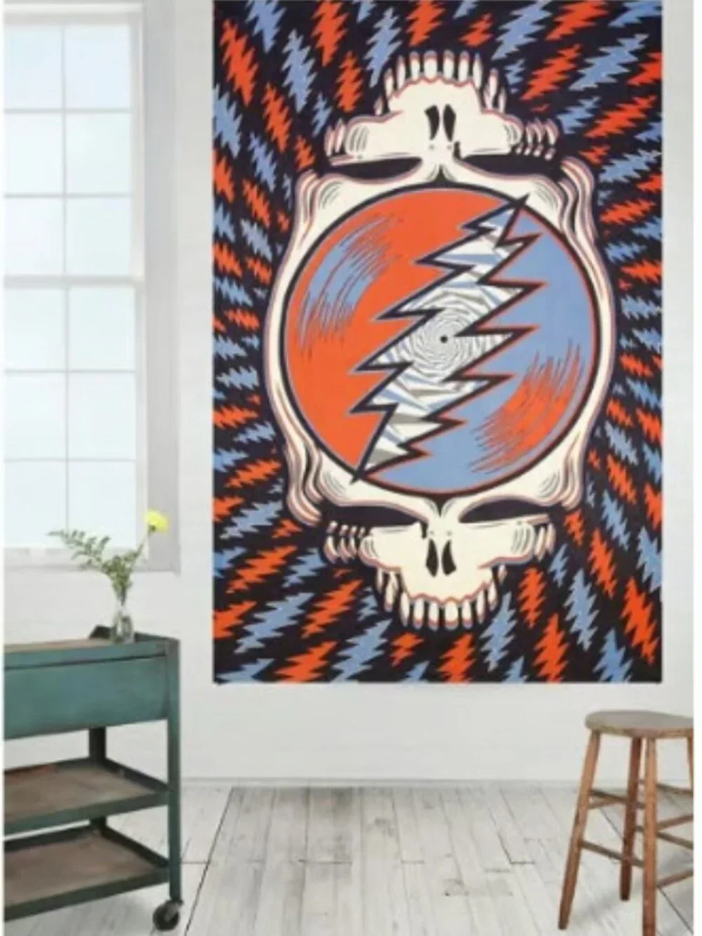 Grateful Dead Spin Your Face Tapestry ~ 60